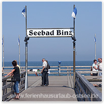 binz, ostsee, strand, bruecke