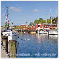 eckernfoerde, hafen, ostsee