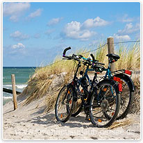 fahrrad, darss, ostsee, duenen