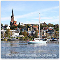 Flensburger Hafen ostsee, forde, segelboot, flensburg