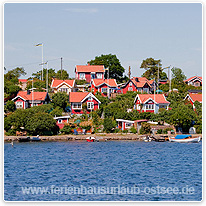 karlskrona, haeuser, ostsee, schweden