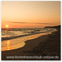 Abendstimmung am Strand karwia, strand, polen, ostsee