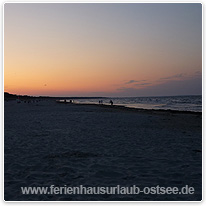 Abendstimmung am Strand strand, ostsee, usedom