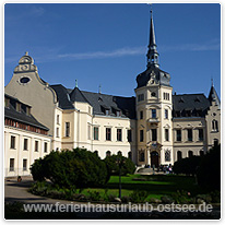 schloss, hotel, ralswiek, insel, ruegen, ostsee