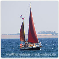 segelyacht, insel fuenen, daenemark, ostsee