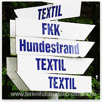Gute Ausschilderung und große Auswahl schild, ostsee, strand