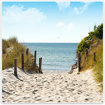 Strandweg strand, ostsee, ruegen
