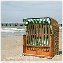 Strandkorb am Timmendorfer Strand ostsee, strand, strandkorb, seebrücke